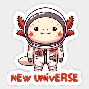 Astronomy axolotl Sticker